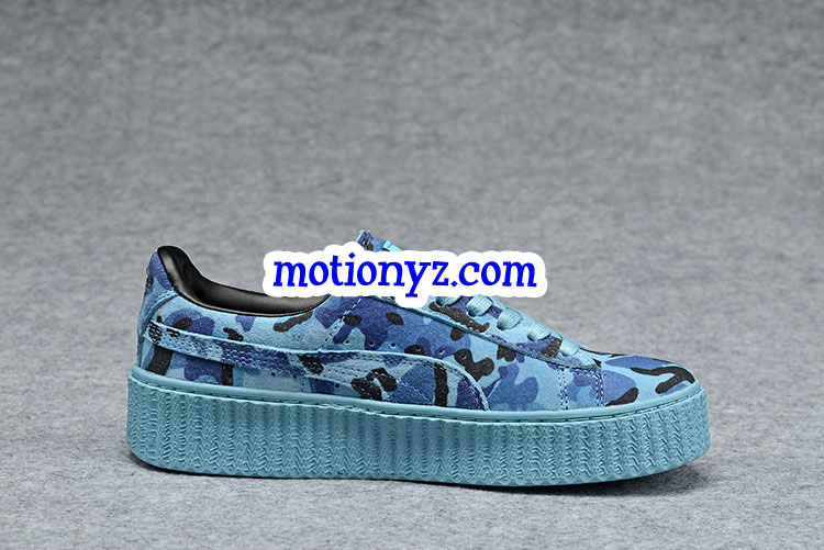 Rihanna Puma X Fenty Creepers Camo Blue